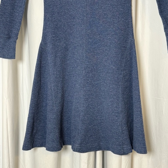 Polo Ralph Lauren Waffle-Knit Henley Maxi Dress Blue Western Boho Small - Picture 13 of 14